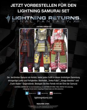 Lightning Returns Final Fantasy 13 Vorbestellbonus