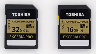 Toshiba Exceria Pro: Highspeed-SD-Karten mit bis zu 260 MB/s