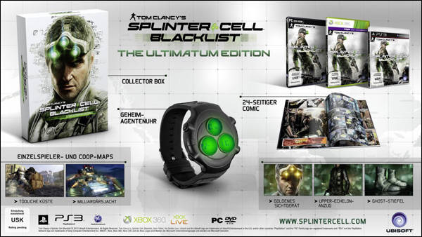 Splinter Cell Blacklist Lieferumfang The Ultimatum Edition Splinter Cell Blacklist Lieferumfang The Ultimatum Edition