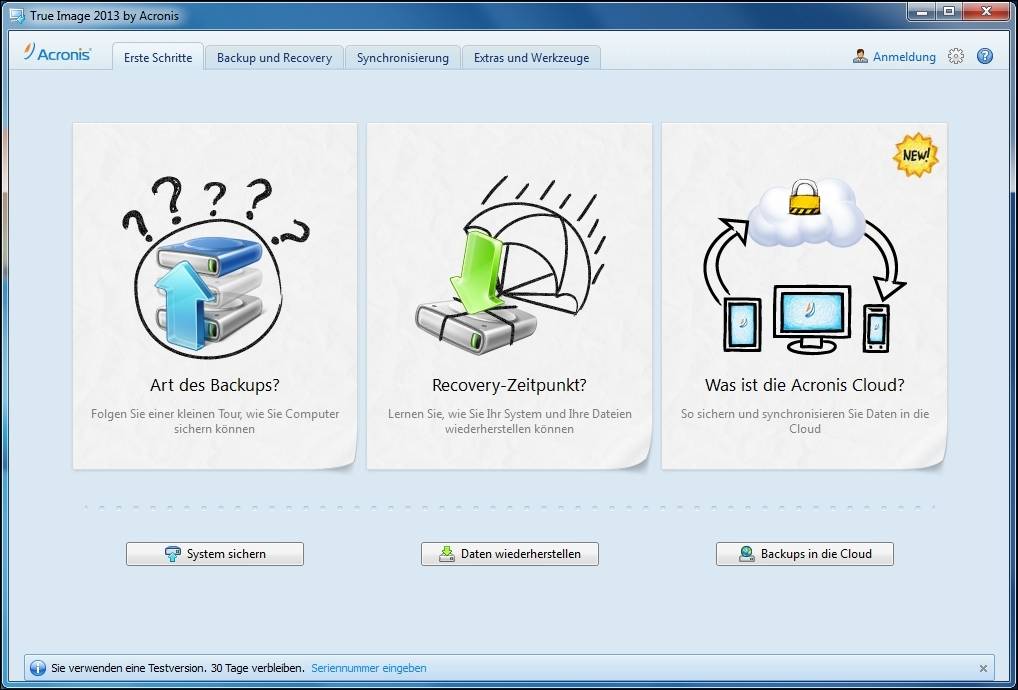Acronis True Image 2013  Bild © PCMasters.de