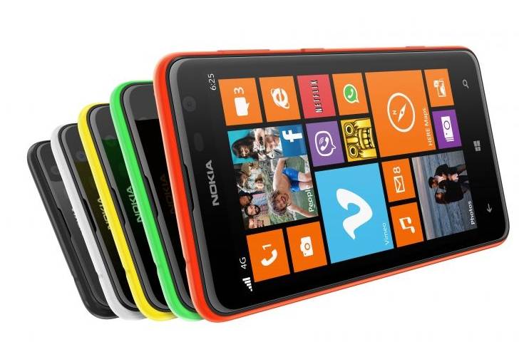 Lumia 625-Familie  Bild © Nokia