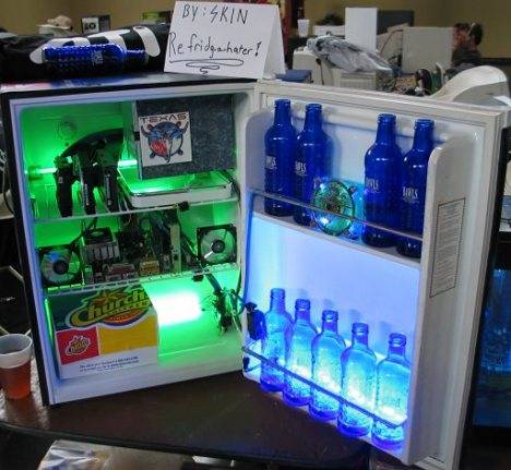 PC in Kühlschrak