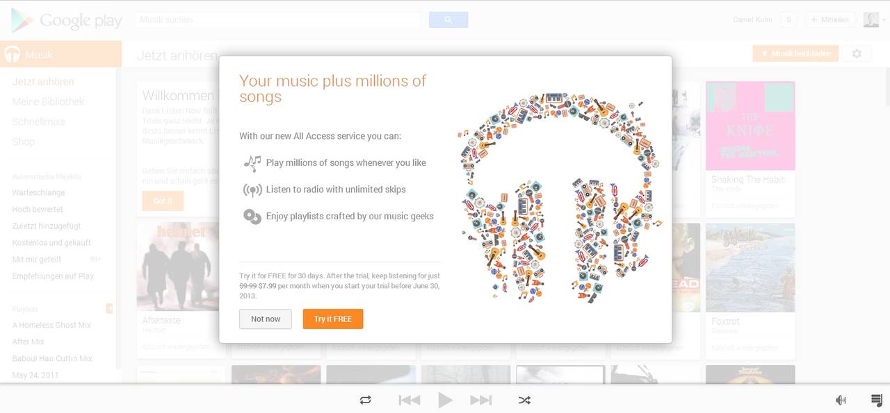 Play Music All Access  Bild © androidnext