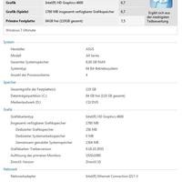Leistungsindex Windows ASUS H87I Plus