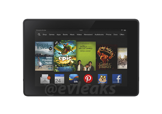 Neue Oberfläche des Kindle Fire (HD)