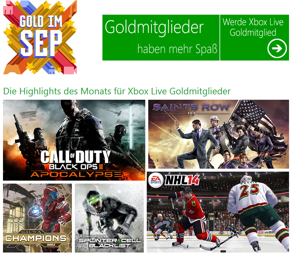 Xbox live Gold