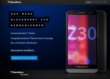 BlackBerry Z30: High-End-Modell offiziell vorgestellt