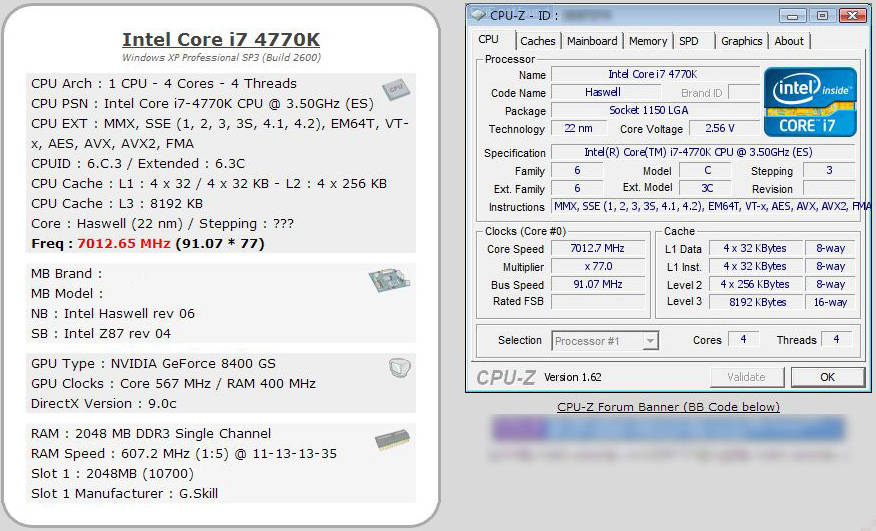 Haswell übertaktet  Bild © CanardPC