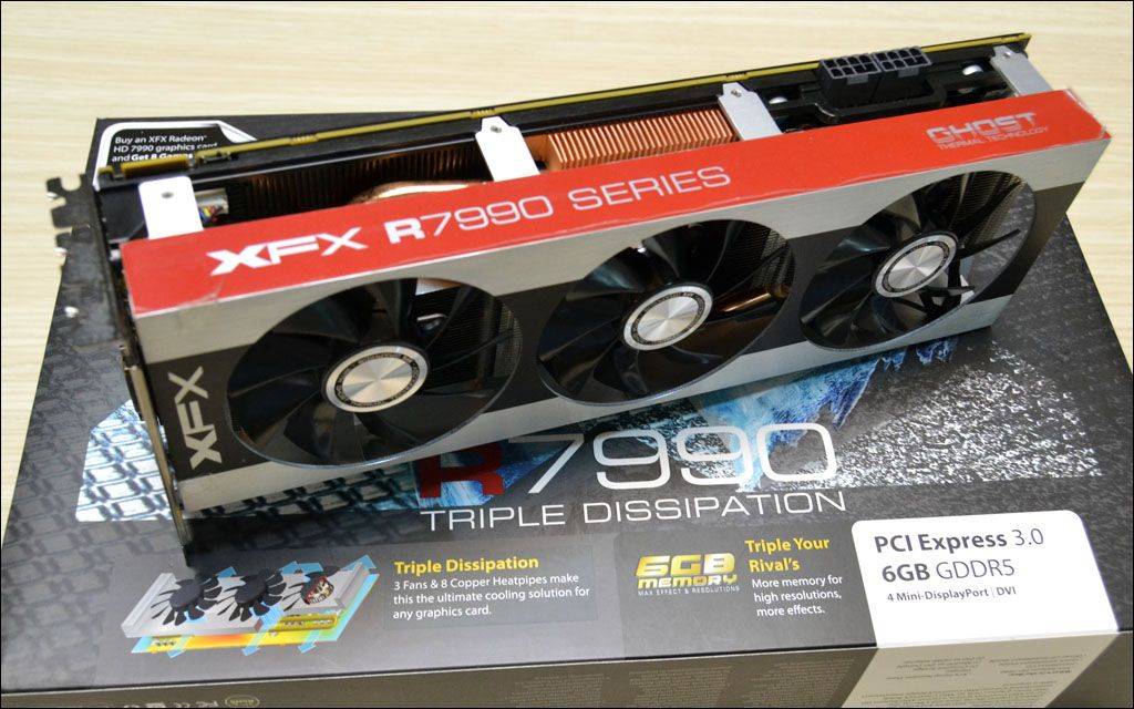 XFX HD 7990 Triple Dissipation - Kühler