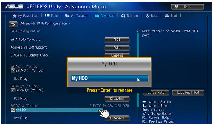 ASUS H87I Plus BIOS SATA Umbenennung ASUS H87I Plus BIOS SATA Umbenennung