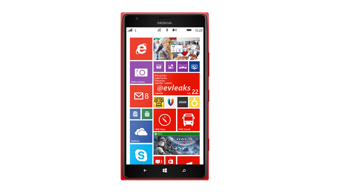 Nokia Lumia 1520 - Render breit  Bild © @evleaks