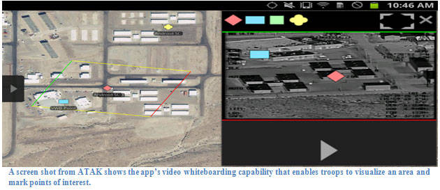 ATAK-Screenshot  Bild © Draper Laboratory