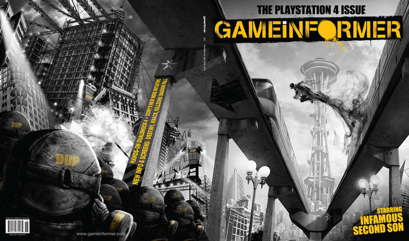 inFamous Second Son PS4 GameInformer Cover inFamous Second Son PS4 GameInformer Cover