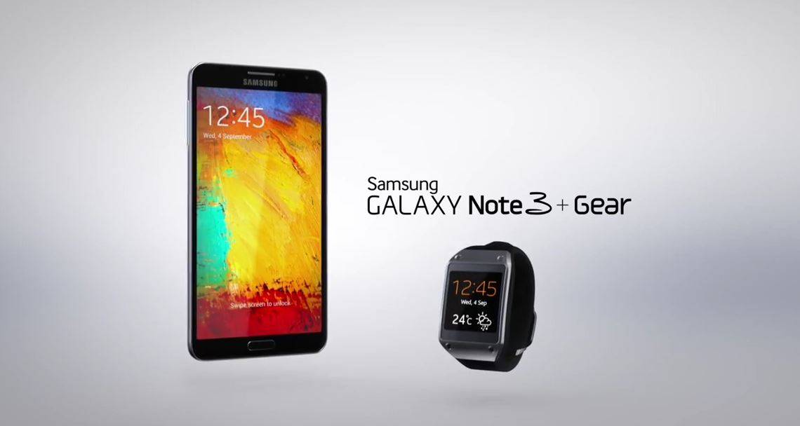 Samsung Galaxy Note 3 + Gear  Bild © Samsung