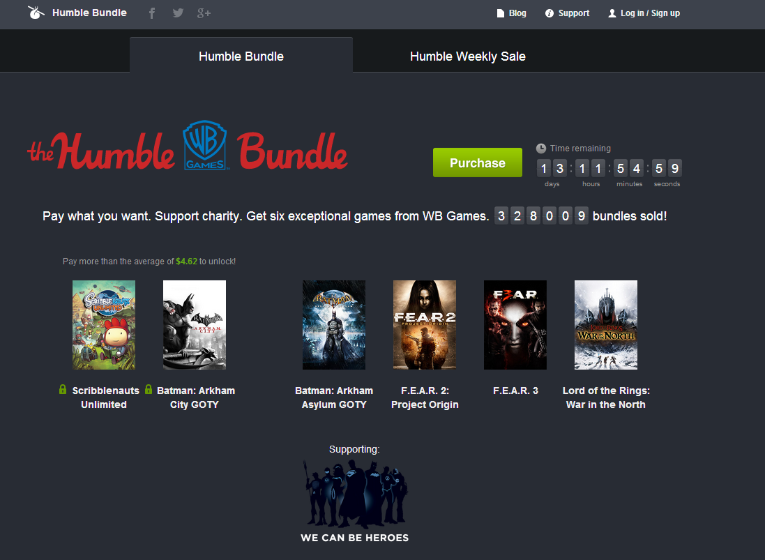 Humble Bundle Warner Bros.-Edition