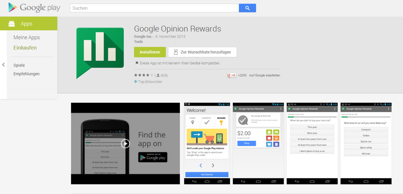 Google Opinion Rewards