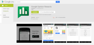 Google Opinion Rewards: Play Store-Guthaben für die Beantwortung von Fragen 