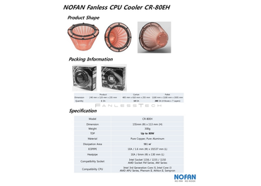 Nofan CR-80EH – spezieller passiver CPU-Kühler steht offenbar kurz bevor