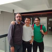 Gruppenfoto: Steve Klondik, Pete Lau und Koushik Dutta 