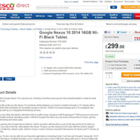 Nexus 10 bei Tesco
