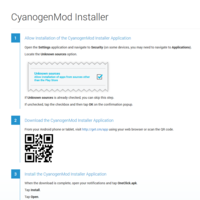 CyanogenMod-Installer-Webseite
