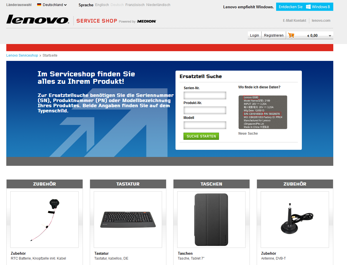 Lenovo Serviceshop