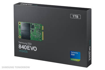 Samsung 840 Evo: Ab sofort auch als mSATA-Variante mit 1 Terabyte-Speicherplatz