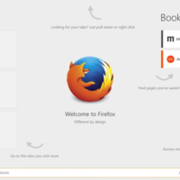 Mozilla Firefox: Erstes Bild der Touch-Startseite für Windows 8 veröffentlicht