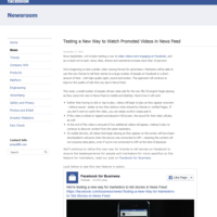 Facebook: Soziales Netzwerk kündigt Auto-Play Werbespots an
