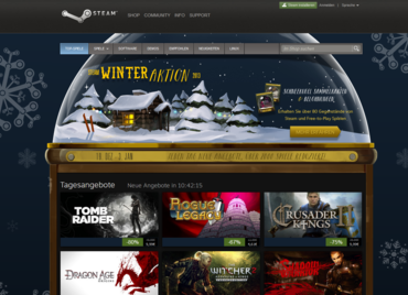 Steam Winteraktion: Heute mit Tomb Raider, Max Payne 3 und The Walking Dead