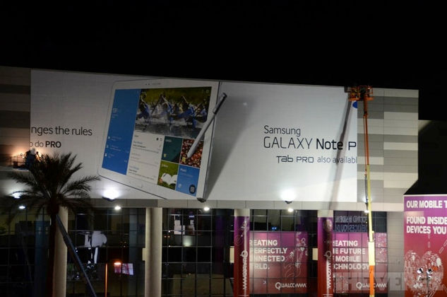 Samsung Galaxy Note Pro, Banner auf der CES