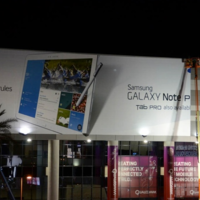 Samsung Galaxy Note Pro, Banner auf der CES