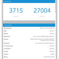 Apple Mac Pro Geekbench-Score mit Intel E5-2667 V2-Prozessor