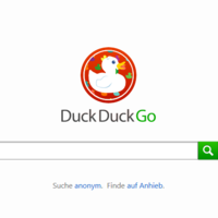 DuckDuckGo-Startseite