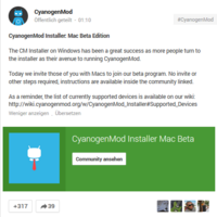 Ankündigung des Mac-Installers