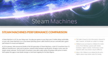 Valve Steam Machine: 3DMark-Ergebnisse der Partner-Rechner veröffentlicht