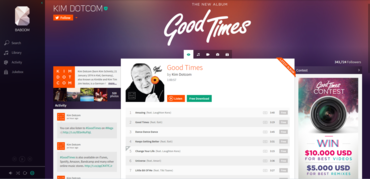 Baboom: Kim Dotcom präsentiert eigenen Musik-Streaming-Dienst