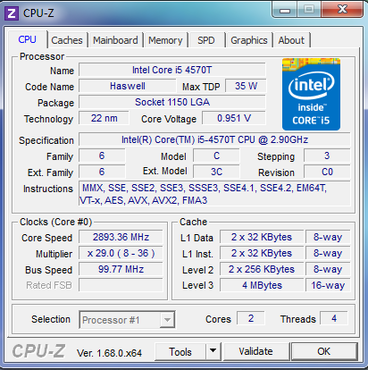 ZBOX ID92 Plus CPU-Z