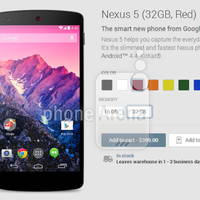 Nexus 5 in Rot