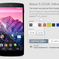 Nexus 5 in Gelb