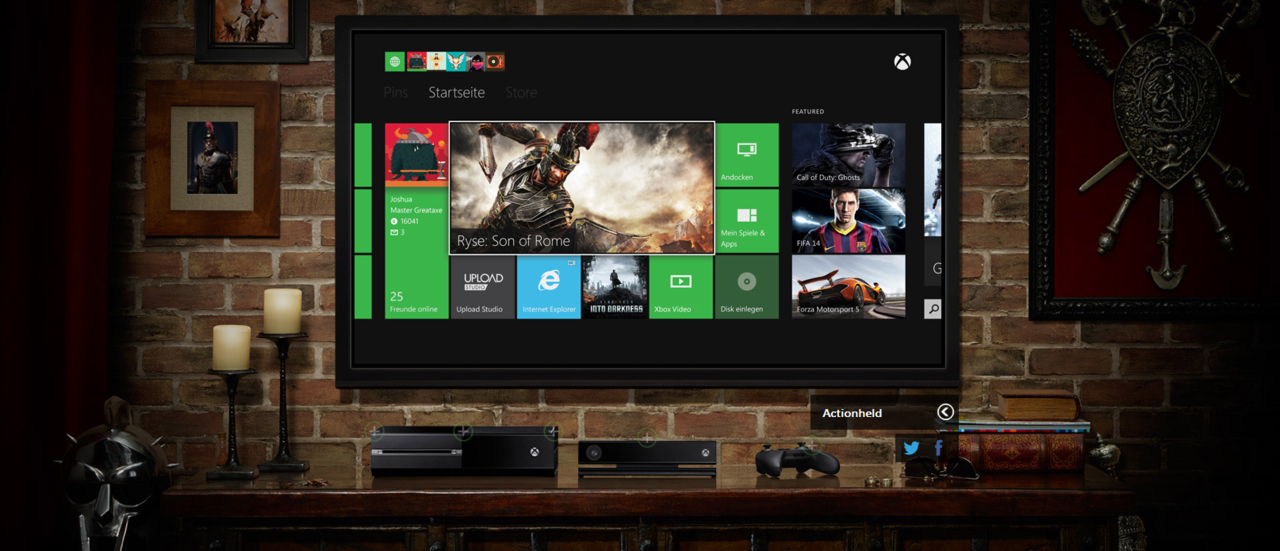 Xbox One.Internetauftritt  Bild © PCMasters, Microsoft