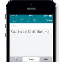 Notizen-App SwiftKey Note für iOS