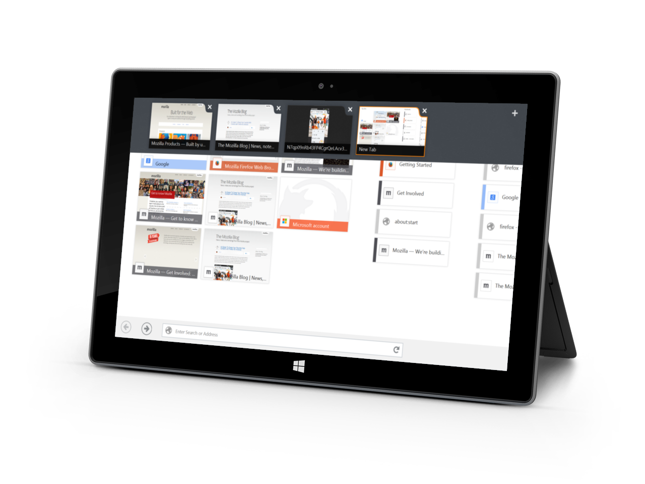 Firefox für Windows 8 Touch   Bild © Mozilla 
