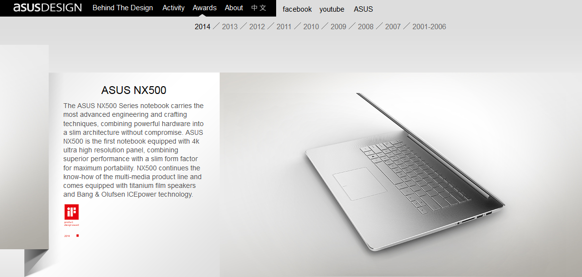 Asus Zenbook NX500  Bild © AsusDesign