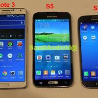 Größenvergleich Galaxy Note 3 vs. Galaxy S5 vs. Galaxy S4