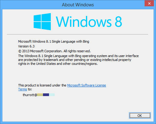 Windows 8.1 with Bing