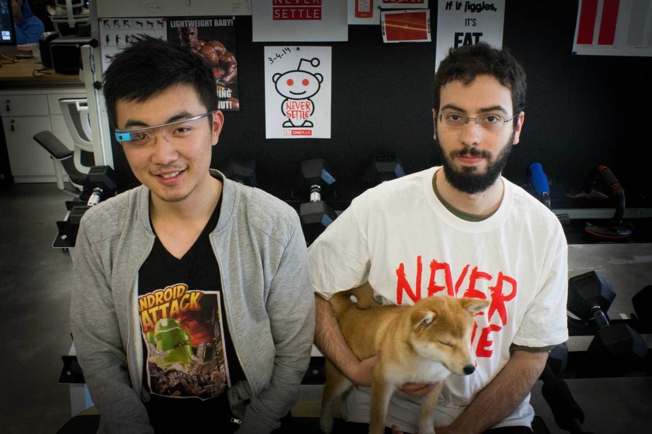 Die OnePlus-Mitarbeiter Carl und David