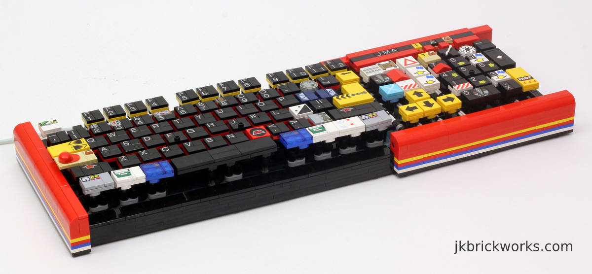 Funktionierende Tastatur aus Lego-Bausteinen 