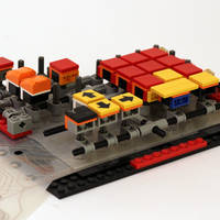 Funktionierende Tastatur aus Lego-Bausteinen 