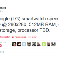 Google-Smartwatch: Erste Spezifikationen bekannt